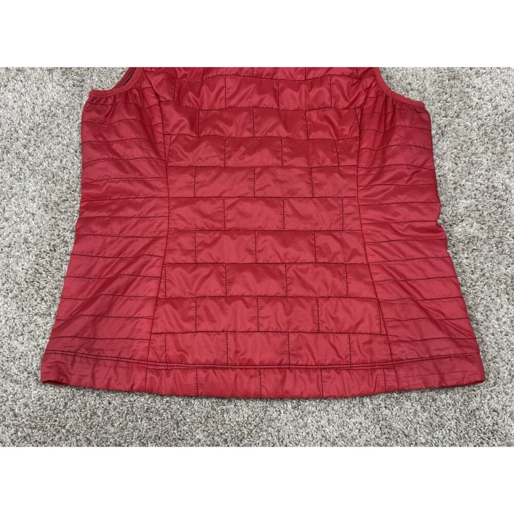 Patagonia Nano Puff Vest Red Primaloft Insulated Full Zip Packable Women’s Sz M - Picture 8 of 11